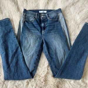 Dynamite Trendy Two-Tone Skinny Jeans